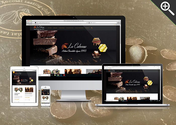 voir la démo site internet chocolatier